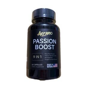 Aerano Passion Boost 9 in 1 Capsules - Energy Stamina & Brain Health 60 Capsules